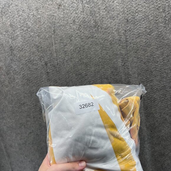 Nike Pullover Women Medium Yellow Tie Dye Crewneck Sportswear Club Sweatshirt - Picture 13 of 13